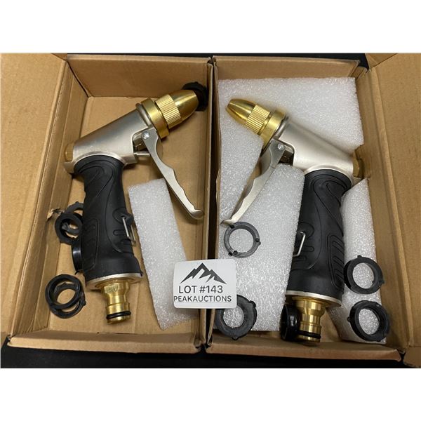 Lot of 2 Heavy Duty Spray Hose Nozzles