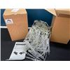 Image 2 : Lot of 2 Boxes of LED Christmas String Lights - 62FT Long Length - Warm White
