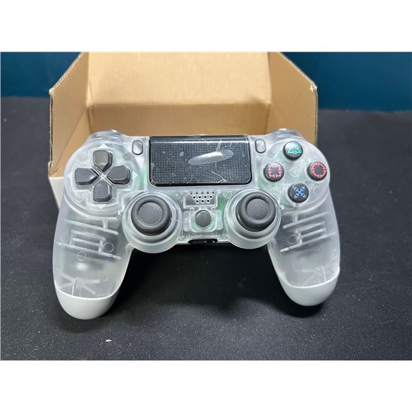 Lot of 1 Aftermarket Playstation 4 Clear Controller