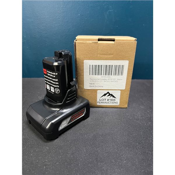 Lot of 1 Replacement Bosch 12V Battery - Compatible With All 12V Max Pod Battery Styles