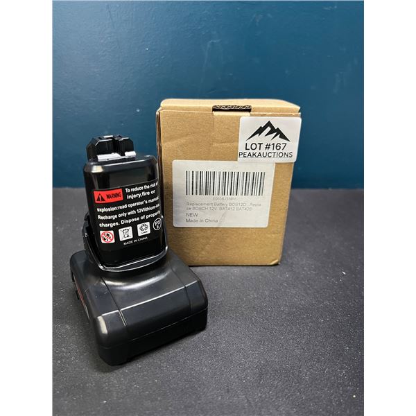 Lot of 1 Replacement Bosch 12V Battery - Compatible With All 12V Max Pod Battery Styles