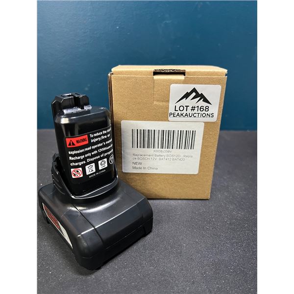 Lot of 1 Replacement Bosch 12V Battery - Compatible With All 12V Max Pod Battery Styles