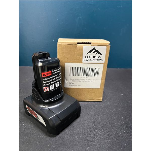 Lot of 1 Replacement Bosch 12V Battery - Compatible With All 12V Max Pod Battery Styles