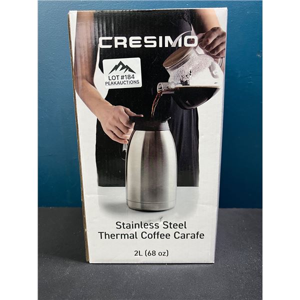 Lot of 1 2L Stainless Steel Cressimo Coffee Carafe