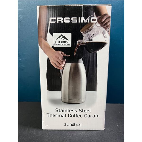Lot of 1 2L Stainless Steel Cressimo Coffee Carafe