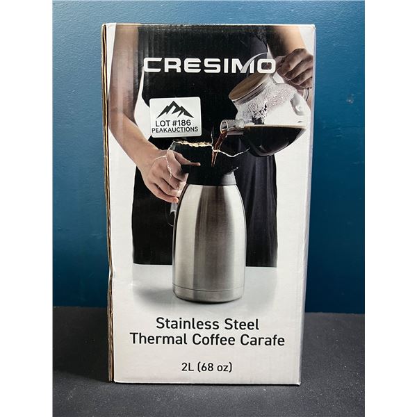 Lot of 1 2L Stainless Steel Cressimo Coffee Carafe