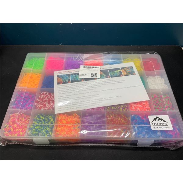 Lot of 1 MultiPack of "Rainbow Looms"/Rubber Bands for Kids Crafts - 10,000 PCS (28 Colors)