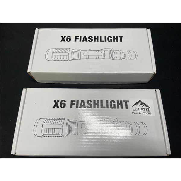 Lot of 2 X6 Flashlights