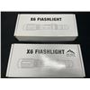 Image 1 : Lot of 2 X6 Flashlights