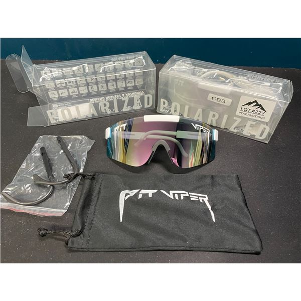 Lot of 2 Pit Viper Polarized Sunglasses
