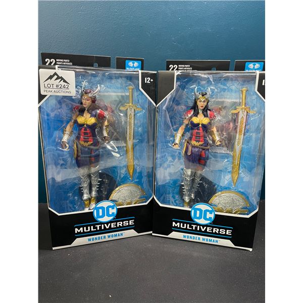 Lot of 2 DC Multiverse Wonder Woman Figures by McFarlane Toys