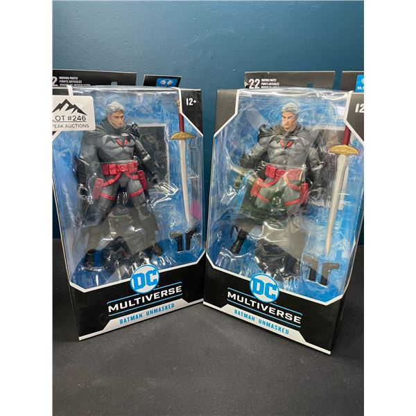 Lot of 2 DC Multiverse Batman Unmasked Figures by McFarlane Toys