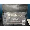 Image 2 : Lot of 1 DreamBeauty 10lb Weighted Blanket for Adults - Dark Grey - Large 41in x 60in Size!