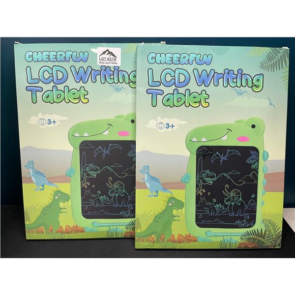 Lot of 2 Dinosaur LCD Writing/Drawing Tablet Doodle Pads for Kids