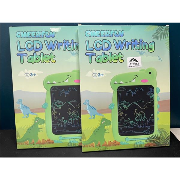 Lot of 2 Dinosaur LCD Writing/Drawing Tablet Doodle Pads for Kids