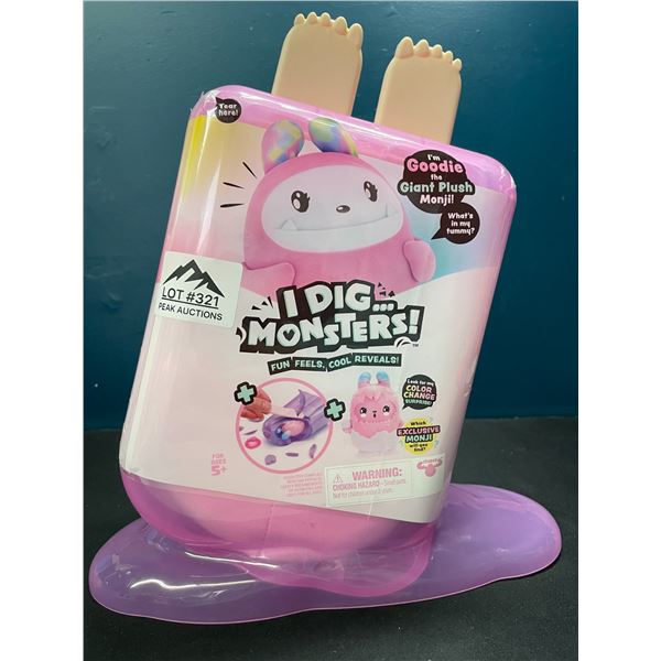 Lot of 1 iDig Monsters Popsicle Pack - Goodie the Giant Plush Monji Toy