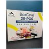 Image 1 : Lot of 1 BoxCave 28PC Plastic Food Storage/Food Container Set w/ Hinge Lock System