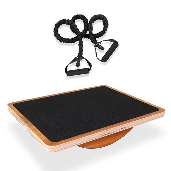 Lot of 1 Wooden Bamboo Balance Board