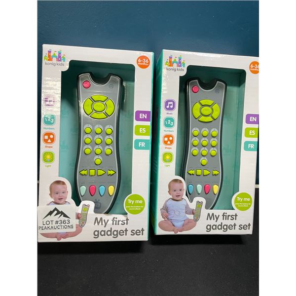 Lot of 2 "My First Gadget" Infant Remote Control Toys