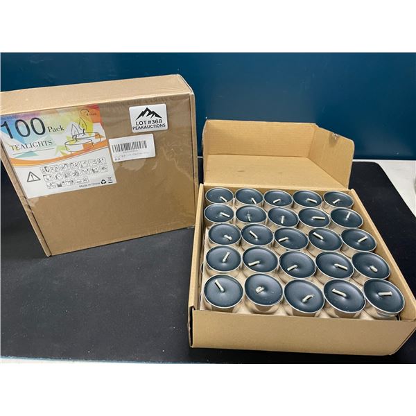 Lot of 2 Boxes of Tealight Candles - 100 Per Box!/200 Total