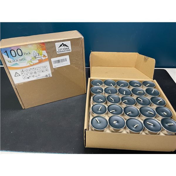 Lot of 2 Boxes of Tealight Candles - 100 Per Box!/200 Total
