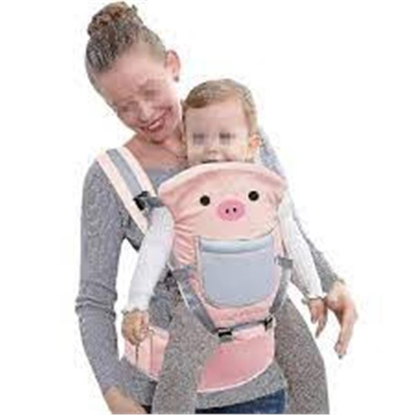Lot of 1 Wearable Baby Carrier - 0-36mo - Pink Pig Design