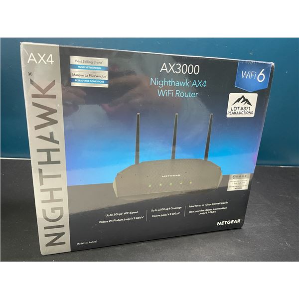Lot of 1 Netgear AX3000 Nighthawk AX4 WiFi Router - BRAND NEW SEALED!!