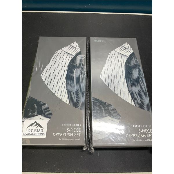 Lot of 2 Artify 5-Piece Drybrush Sets for Miniatures & Models