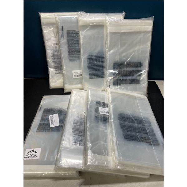 Lot of 8 MultiPacks of 6x9 Poly/Clear Bags