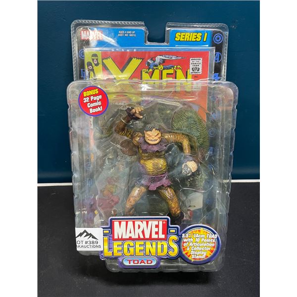 Lot of 1 Marvel Legends Series 1 2002 Toad Action Figure with Comic Book