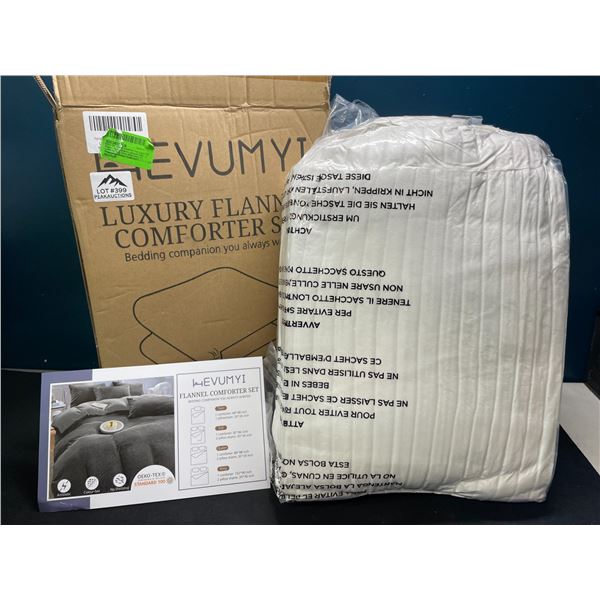 Lot of 1 Velvet Comforter Bedding Set - Full Size - 3PC Set