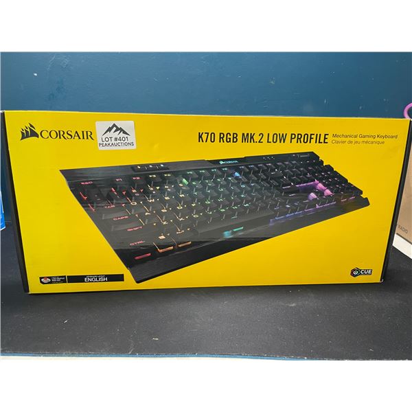 Lot of 1 Corsair K70 RGB MK.2 Low Profile Mechanical Gaming Keyboard -  Brand New!!
