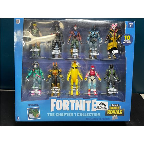 Lot of 1 Fortnite The Chapter 1 Collection 11PC Toy Figure Set - Brand New!