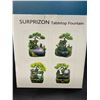 Image 5 : Lot of 1 Surprizon Indoor Tabletop LED Waterfall Fountain w/ Automatic Pump - Brand New in Box!