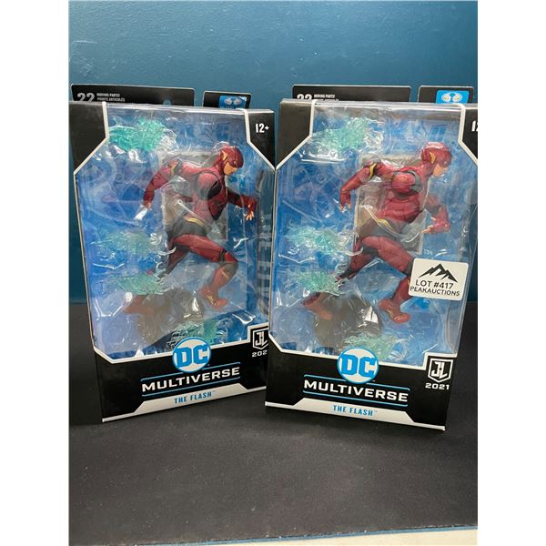 Lot of 2 DC Multiverse The Flash Action Figures by McFarlane Toys