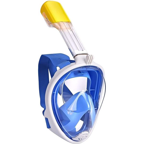 Lot of 1 Full Face Diving/Snorkeling Mask - Blue - Size S/M