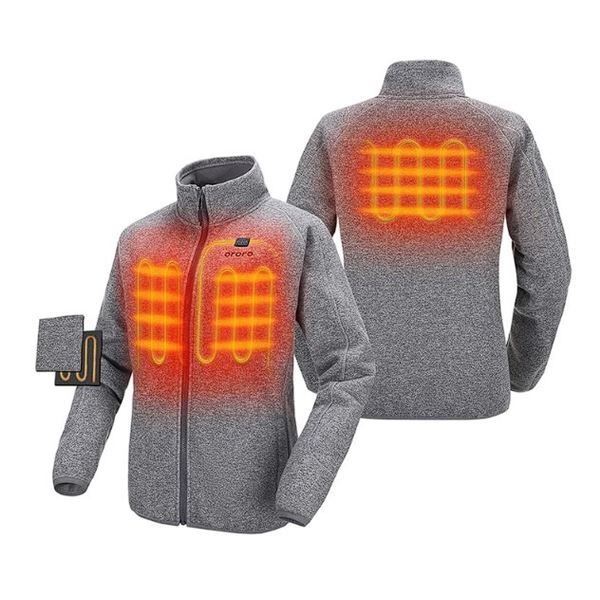 Lot of 1 Ororo Women's Heated Fleece Jacket for Women - Size Large - With Powerbank