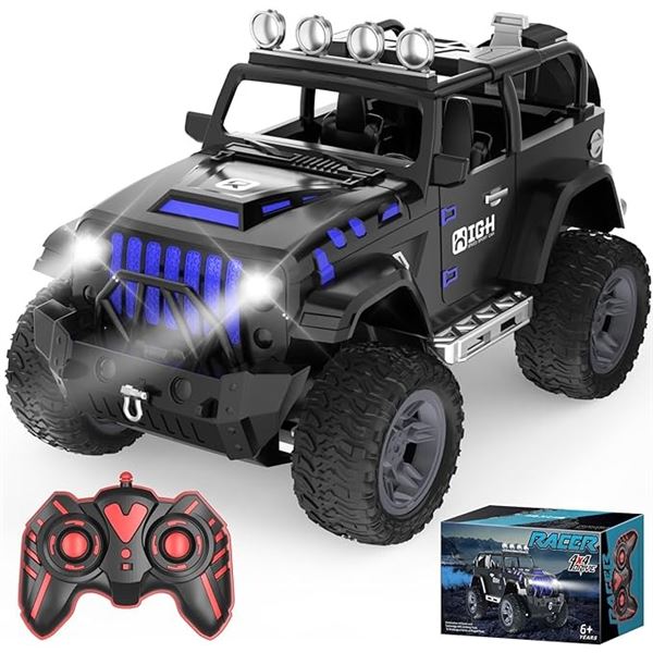 Lot of 1 Lyinsu 4x4 2.4ghz Remote Control 4WD Off Road Truck Toy - 1:18 Scale