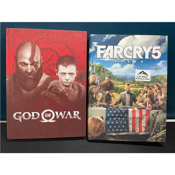 Lot of 2 Video Game Strategy Guides/Books;  God of War & FarCry 5