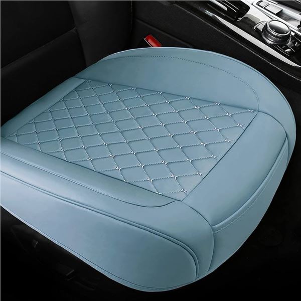 Lot of 1 Set of PU Leather Car Seat Covers - 2PCS - Blue