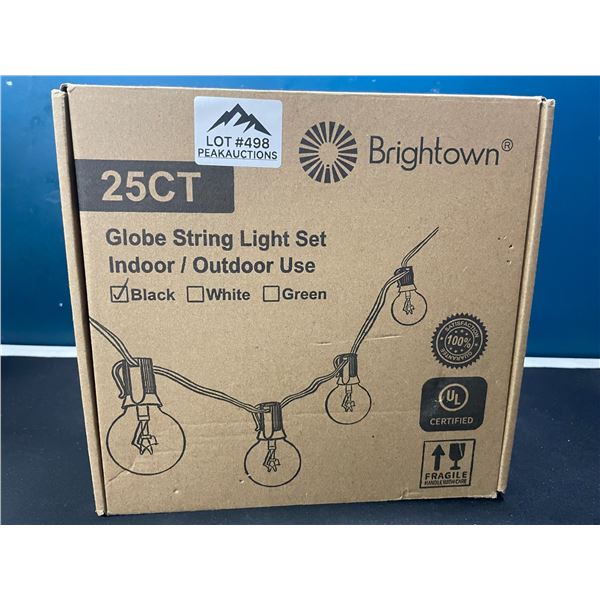 Lot of 1 Brightown 25ct Outdoor Globe String Light Set