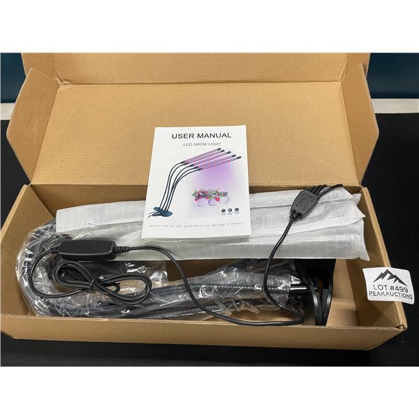 Lot of 1 LED Plant Grow Light for Indoor Plants - 4 Head Full Spectrum Plant Light