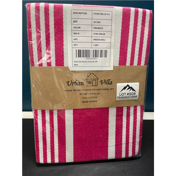 Lot of 1 Pack of Urban Villa 12PC Premium Oversized Dinner Napkins - 20 x 30 in Size