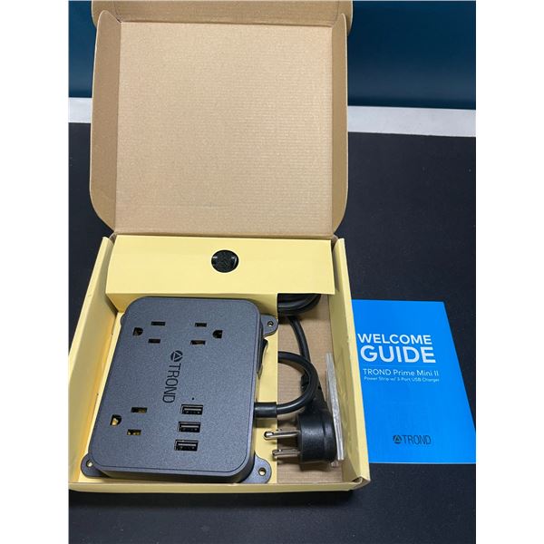 Lot of 1 Trond Prime Power Bar/Surge Protector w/ Multiple Outlets & USB Ports, & 10FT Cord!
