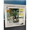 Image 2 : Lot of 1 Surprizon Indoor Tabletop LED Waterfall Fountain w/ Automatic Pump - Brand New in Box!