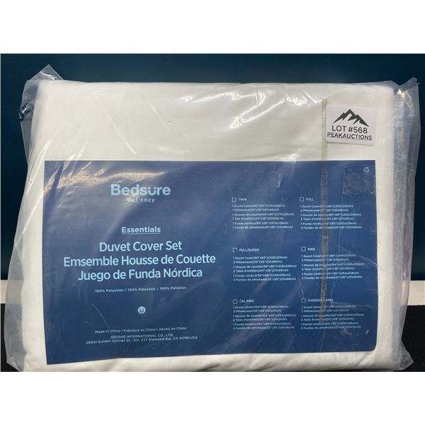 Lot of 1 Bedsure Duvet Cover Set - Full/Queen Size