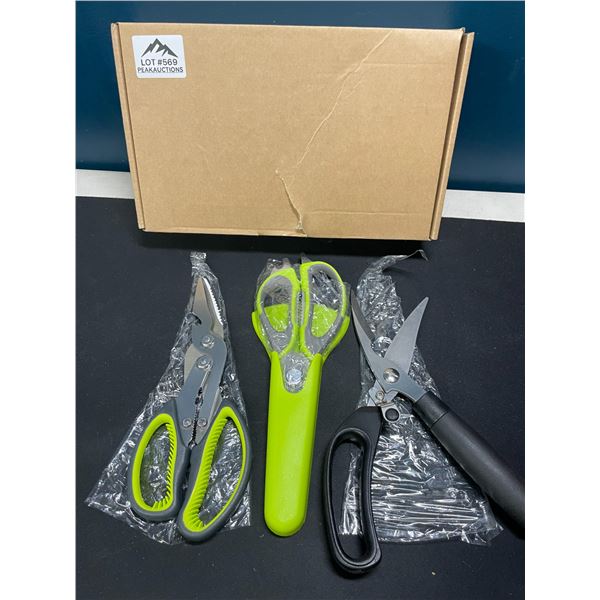 Lot of 1 3PC Set of Scissors