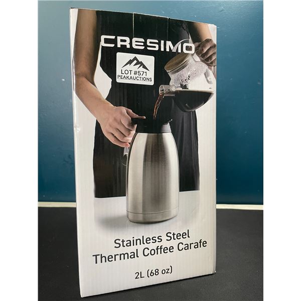 Lot of 1 Cresimo Stainless steel Thermal Coffee Carafe