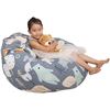 Image 1 : Lot of 1 Great Eagle Stuffed Animal Storage Bean Bag Chair Cover - 52 x 48 inches