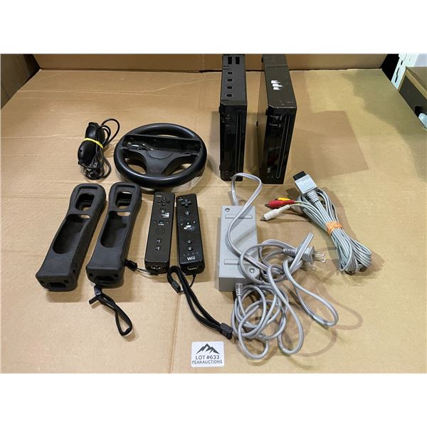 Lot of 2 Nintendo Wii Consoles - Used/As Is - For Parts/Repair